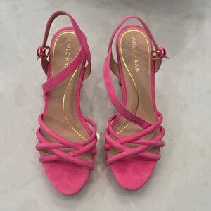 Cole Haan Women's Fuchsia Strappy Heels